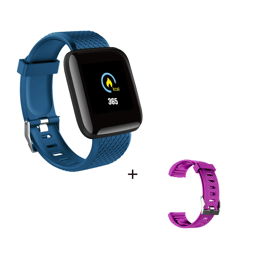 add purple strap Смарт-часы D13 1,3 дюймов OLED цветной экран Bluetooth водонепроницаемые спортивные Смарт-часы Браслет фитнес-снасти для Android - Цвет: add purple strap