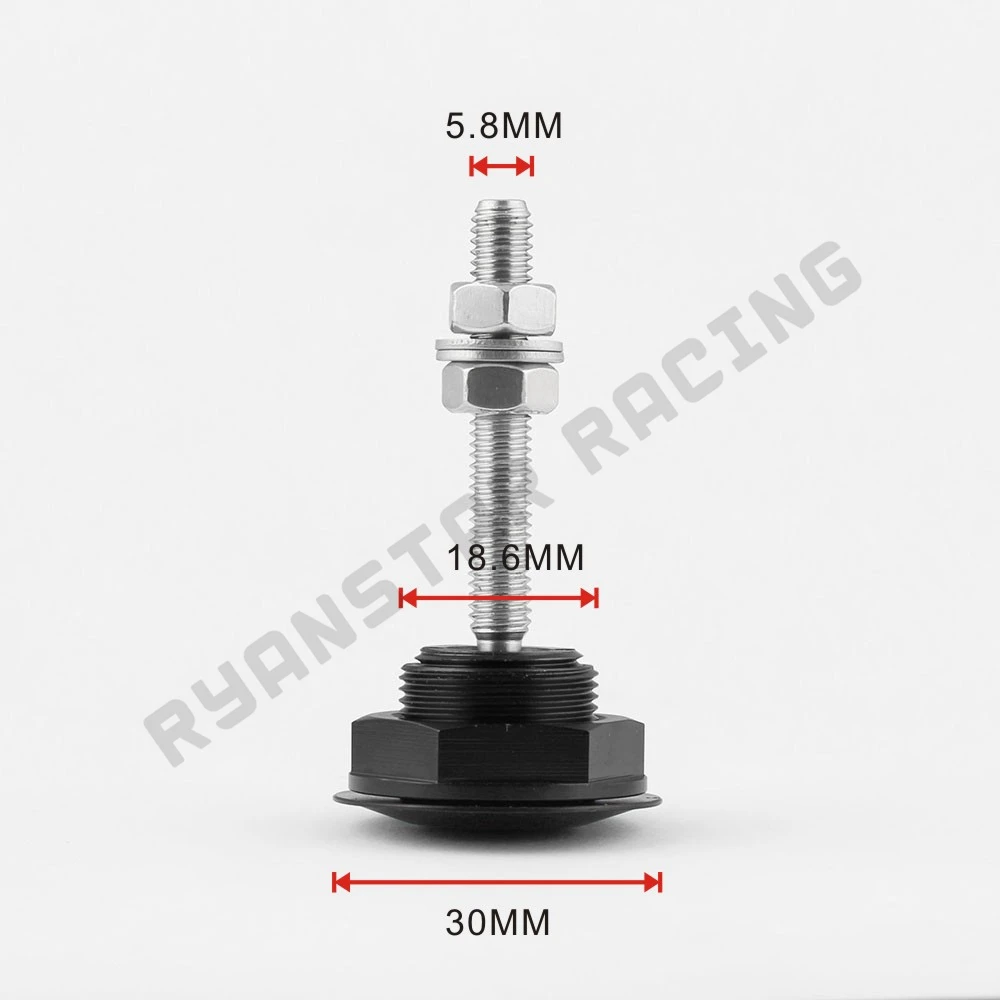 Универсальная алюминиевая кнопочная заготовка колпачок шкворень клип комплект