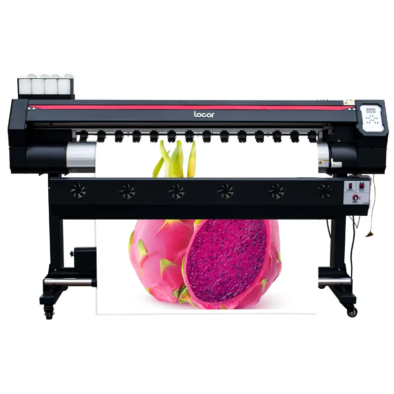 Double Xp600 Head Eco Solvent Inkjet Printer With Rip 1440 Dpi Continuous Inkjet Plotter Best Flex Machine