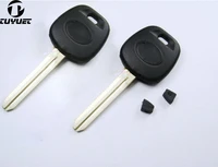 uncut blade fob key case for toyota transponder key shell toy43 blade with golden logo