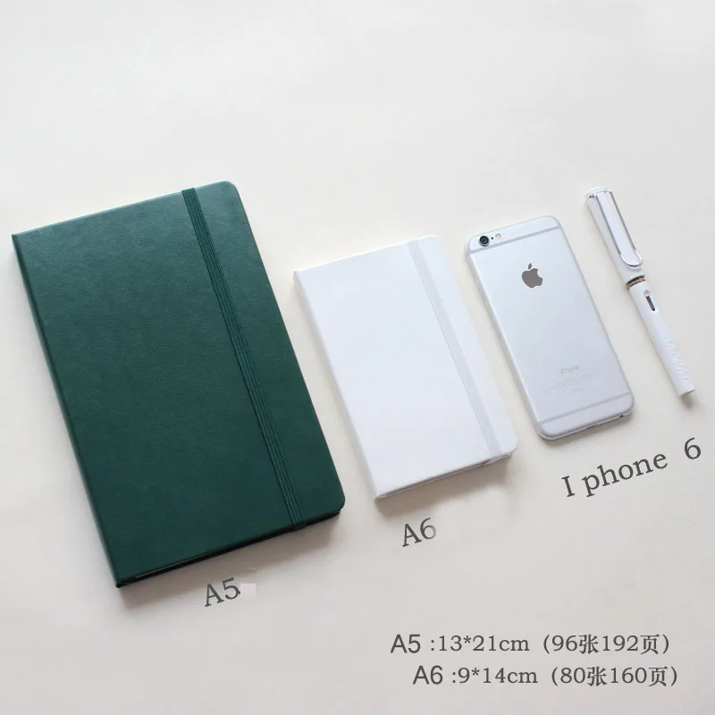 Переносная кожаная записная книжка A6 в клетку горошек A5|a5 writing pads|writing paddotted sketchbook |