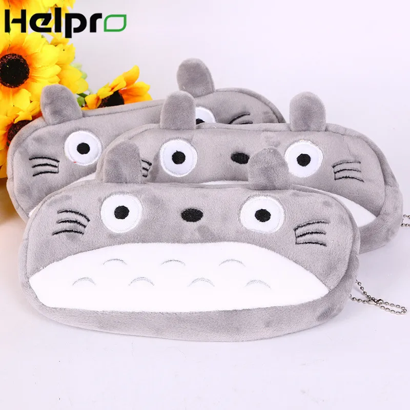 Helpro 20 цветов Kawaii Плюшевые Мультяшные пеналы для карандашей Totoro Expression Series
