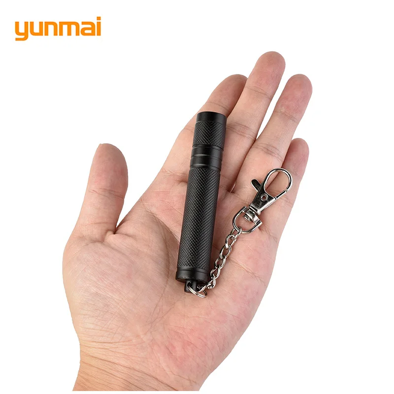 AAA Батарея мини фонарик авторучка металлический ремешок факелы одиночный режим