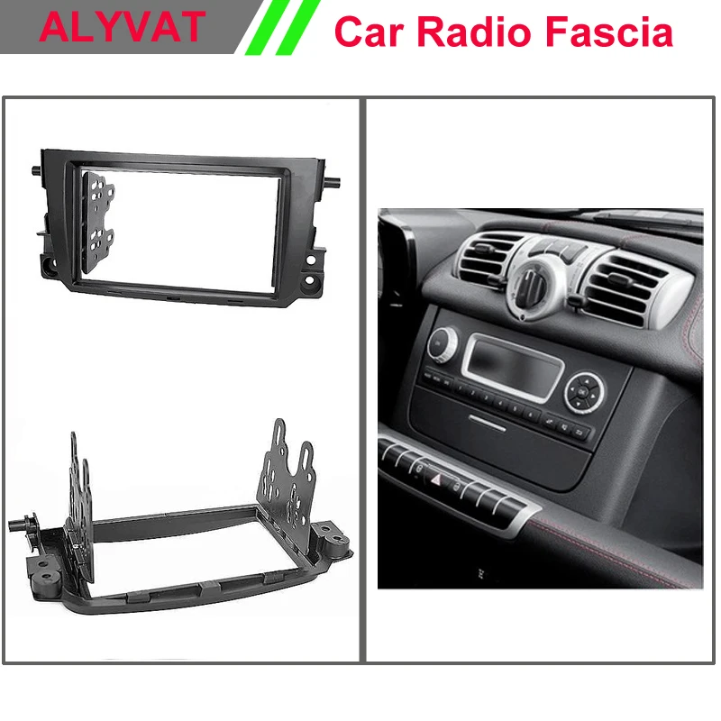 Бесплатная доставка автомобильный DVD CD Радио Рамка фасции для Benz Smart 2 Two 2011 +