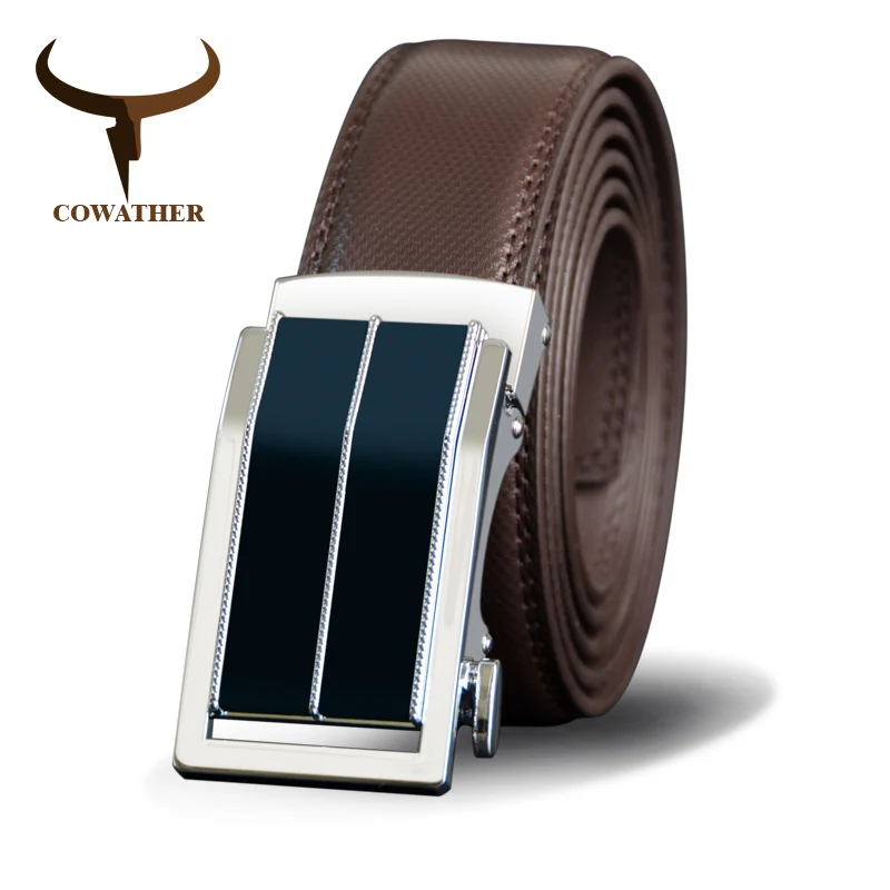 COWATHER Для мужчин Ремни из натуральной коровьей кожи ремень для металлической