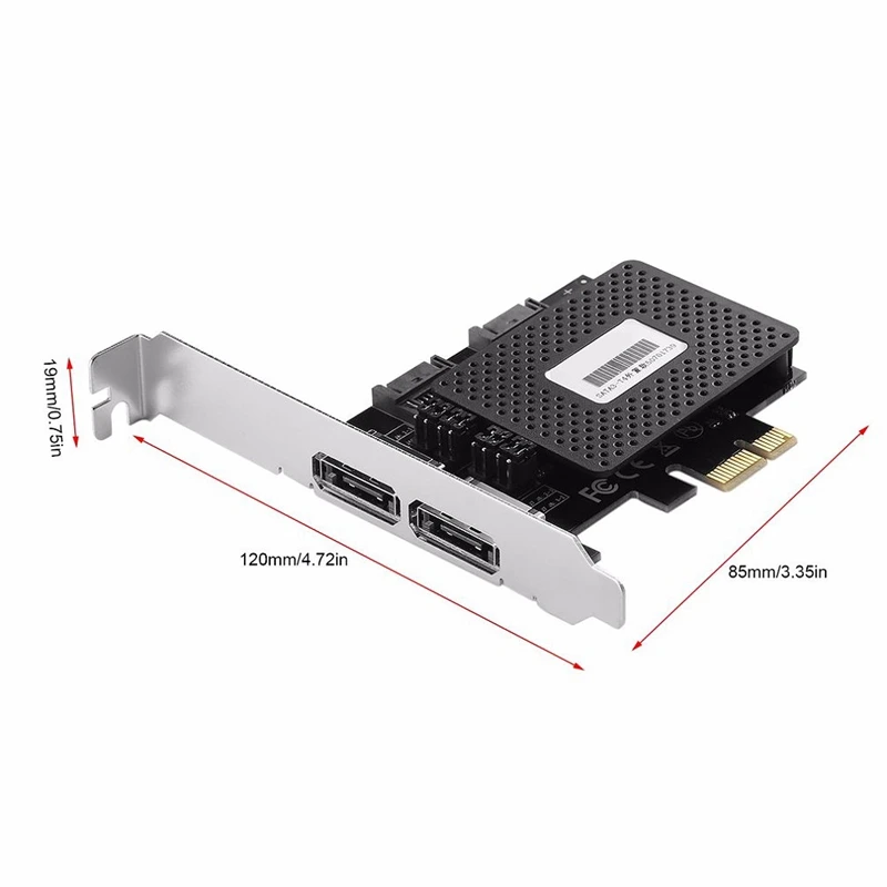 Seizing Ipq &amp I/O Pci-E к Esata3.0 Расширительная карта адаптер активированный Ssd