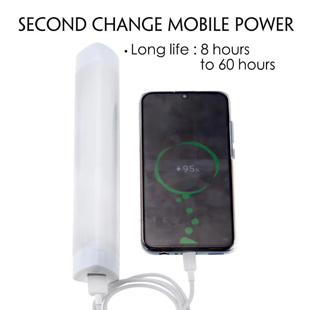 Светодиодный аварийный светильник Многофункциональный USB Перезаряжаемый блок