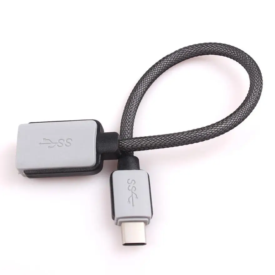 Микро-USB 3 1 OTG к USB 0 кабель адаптер usb c кабелю Синхронизация и зарядка USB-C черный для