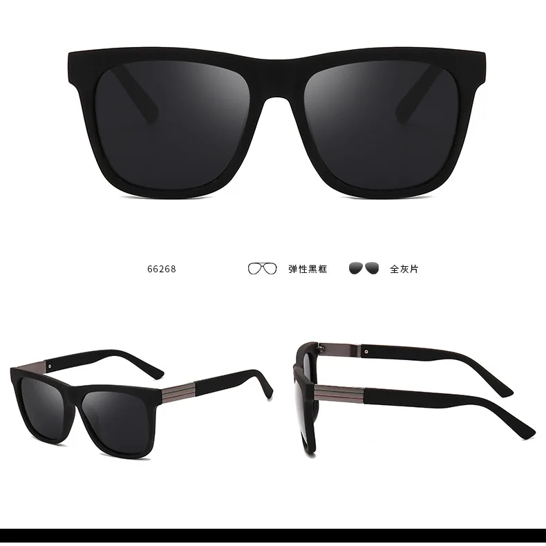 2019 новый бренд леопарда квадратный Поляризованные солнечные очки Для мужчин wo