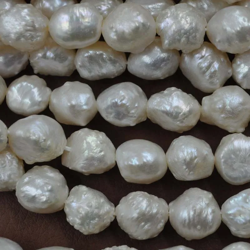 

wholesale real pearl string 9-11mm bubble style snakeskin surface