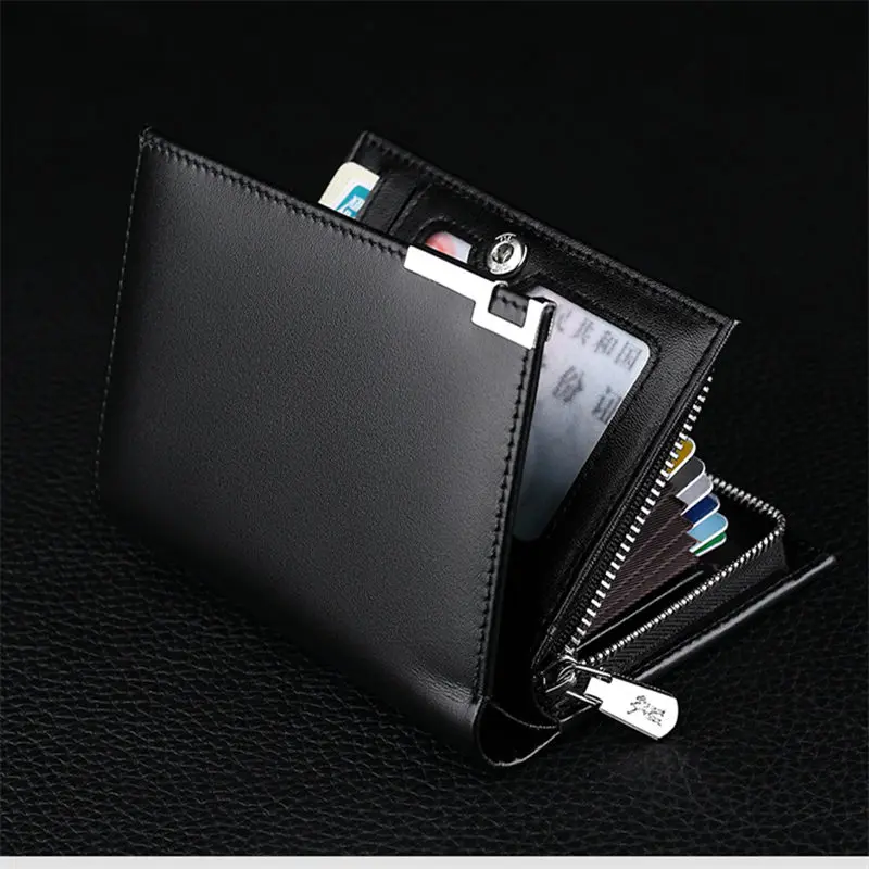 WILLIAMPOLO leisure fashion wallet standard vertical business card holder high quality cowhide wallet PL218