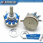 5 шт., WH5-1A карбоновый потенциометр 470R 1K 2K 1K5 10K 22K 47K 4K7 100K 220K, 3-контактные зажимы, круглый вал, вращающийся конический WH5 hjxrhgal
