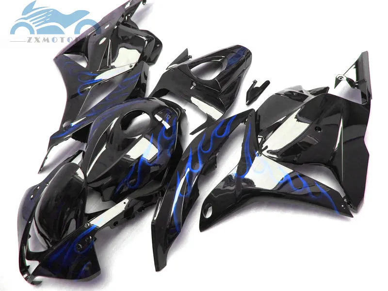 Индивидуальный комплект обтекателей для Honda CBR600RR 2009 2010 CBR 600RR 09 10 11 Синий Пламя в