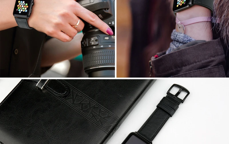 Ремешок для часов MAIKES для Apple Watch, ремешок 44 мм, 40 мм, 42 мм, 38 мм, серия 4, 3, 2, iwatch, качественный ремешок из коровьей кожи, ремешок для Apple Watch