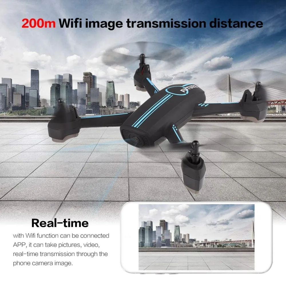 JINXINGDA 528 gps позиционный RC FPV Дрон Квадрокоптер с 720P HD Wifi камера в режиме реального
