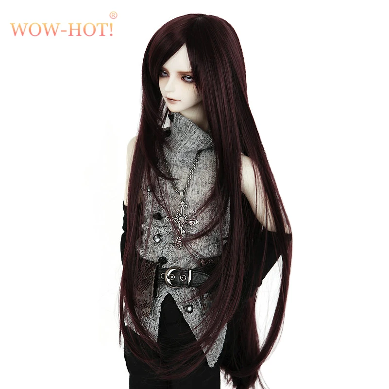 Фото 1/3 Bjd SD игрушечные волосы для кукол даль, высокотемпературная проволока, длинные, в стиле ретро, синтетические, масштаб 1/3, кукольный парик, ак... №2