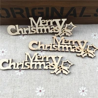 60pcs 9 2x2 5cm letter merry christmas chipboard confetti chips tags embellishments diy christmas party scrapbooking crafts