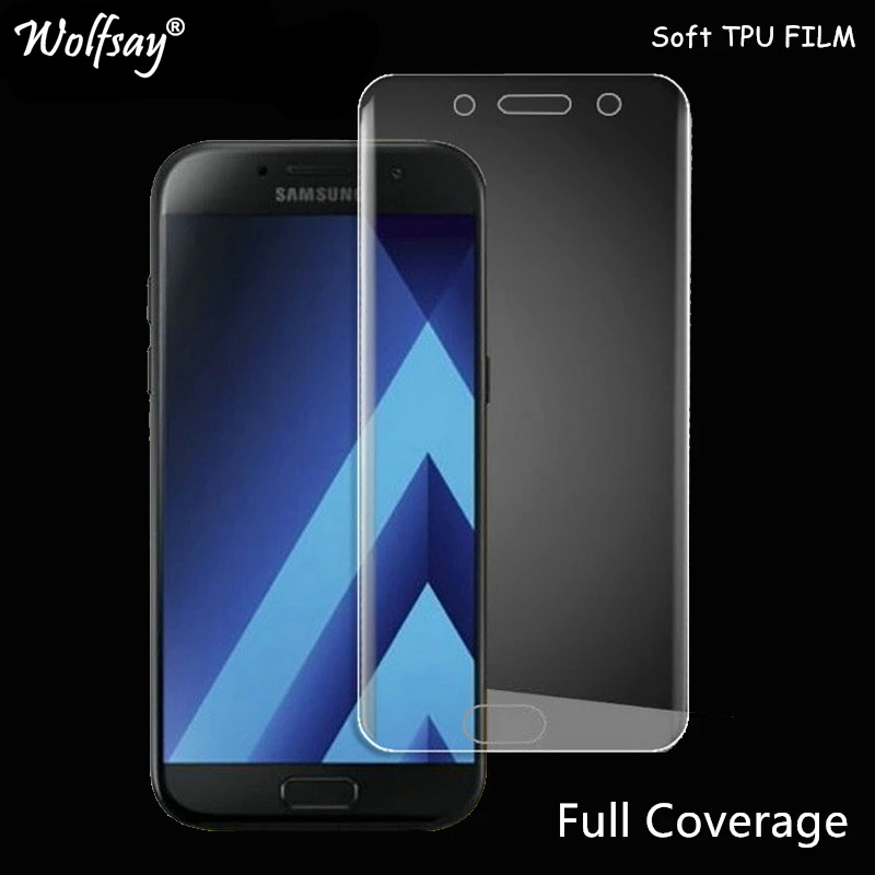 Wolfsay Защита экрана для Samsung Galaxy A3 2017 a320 нано прозрачная пленка из мягкого ТПУ (не