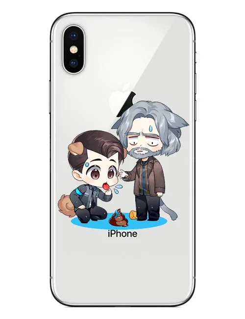 Мягкий Силиконовый ТПУ чехол для телефона Detroit Become Human Android RK800 Connor Kara iPhone 5 5S SE 6 6splus