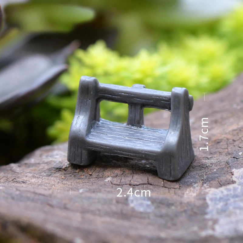 5 шт. парк скамейки миниатюрные изделия из смолы Сказочный Сад Миниатюрные