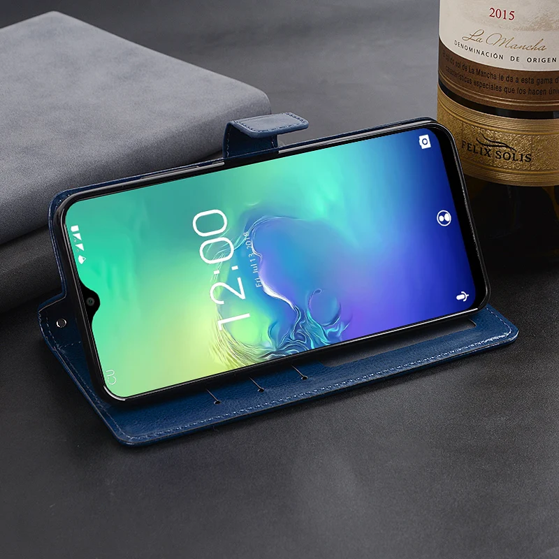 Чехол для телефона из искусственной кожи Oukitel C15 Pro флип кейс деловой чехол Мягкая