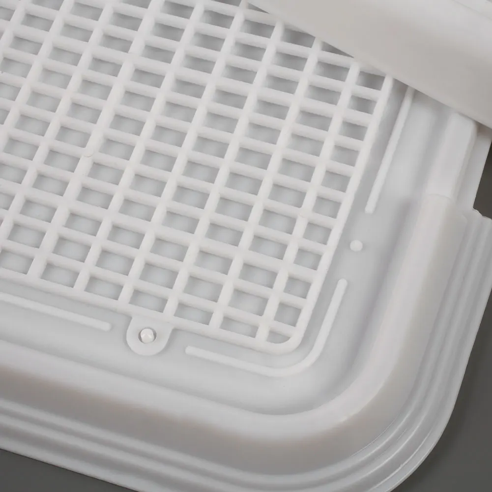 Portable Pet Dog Indoor Restroom Training Potty Pee Toilet Fence Tray Pad