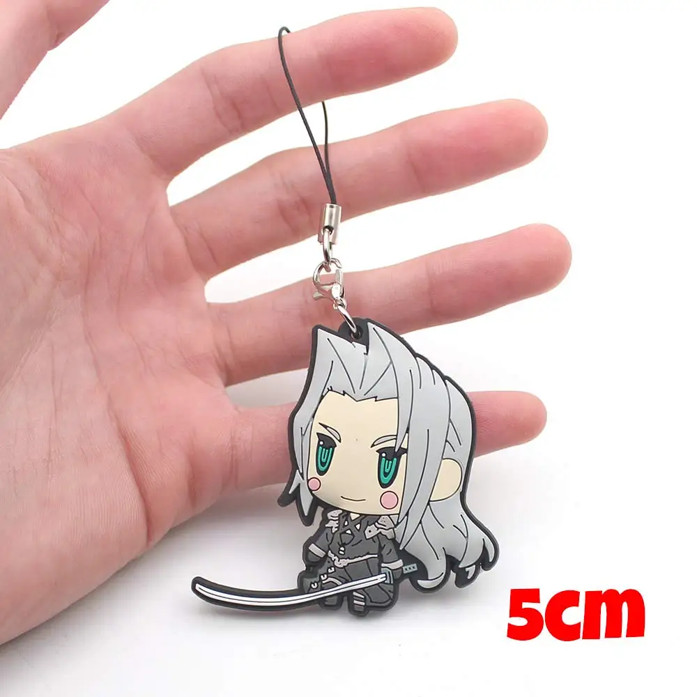 POFUNUO игра Final Fantasy Cloud Prompto Noctis символ ПВХ подвеска ручной работы брелок кольцо