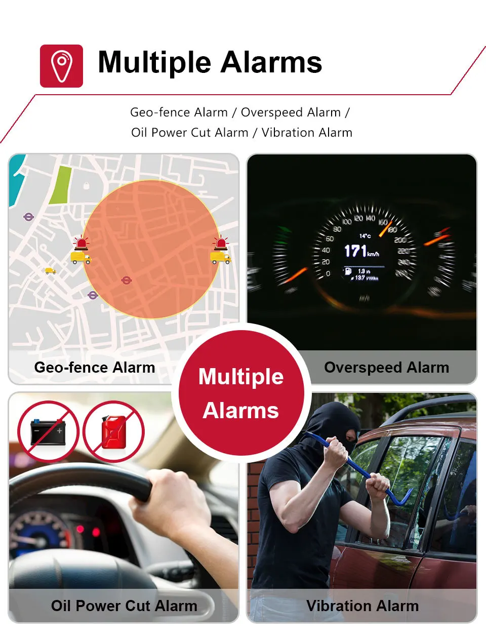 Автомобильный GPS трекер 3G для транспортного средства Отключение подачи топлива