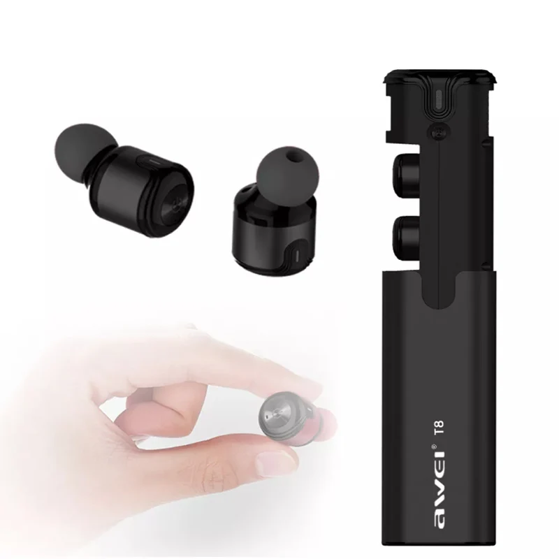 Bluetooth Наушники AWEI T8 TWS беспроводные наушники свободные руки спортивные
