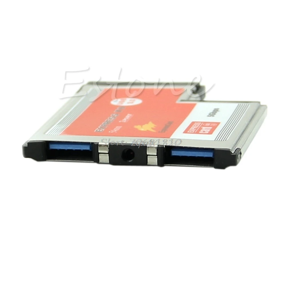 2 Dual Порты и разъёмы концентратор USB 3,0 Express Card, ExpressCard 54 мм Скрытая адаптер для ноутбука и Прямая поставка