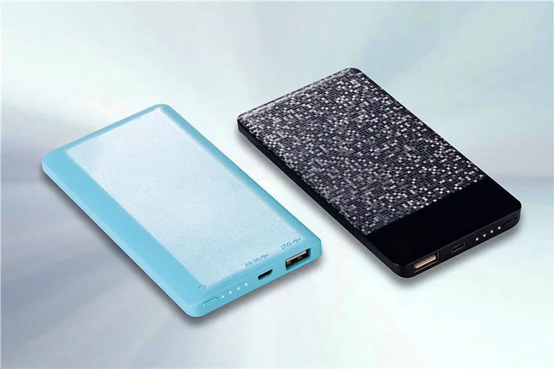 Горячий ультра тонкий внешний аккумулятор 10000 mAh power Bank 2.1A выход Быстрый смартфон портативный внешний аккумулятор зарядное устройство 15 мм
