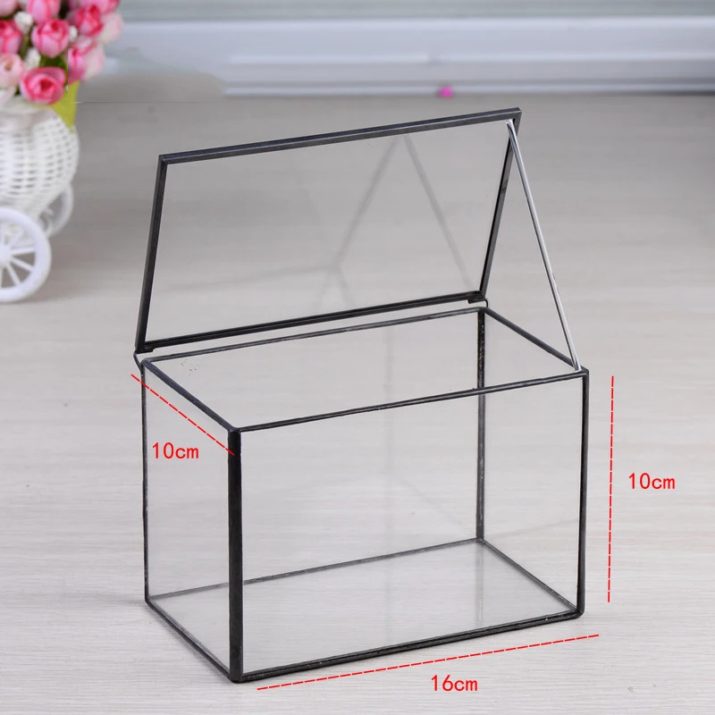 Украшения сада геометрические стекло террариума / куб ручной стекольный завод