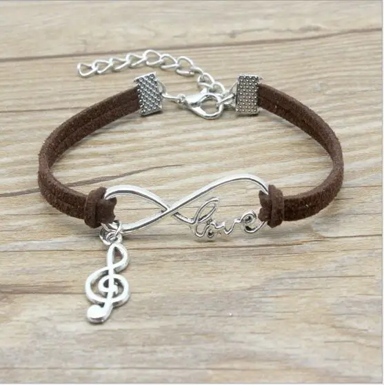 1pcs infinity handmade Women Stylish Music Charms Pendant Bracelet Friendship Gift 7932-7937 | Украшения и аксессуары