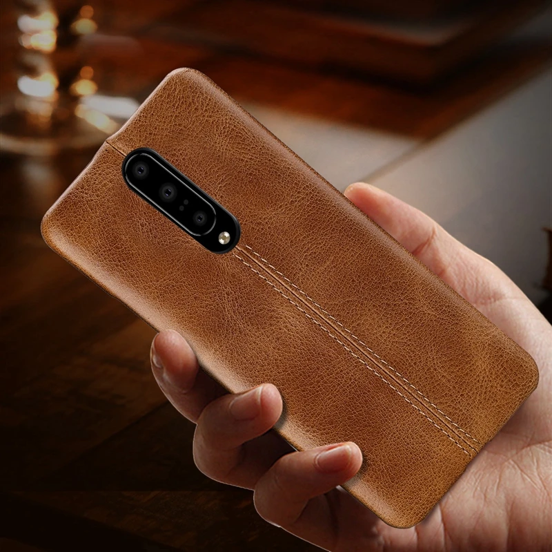 Для Oneplus 7 Pro чехол из натуральной кожи для Oneplus 6T чехол из натуральной кожи для Oneplus 7 One Plus 7 Pro прошитый кожаный чехол