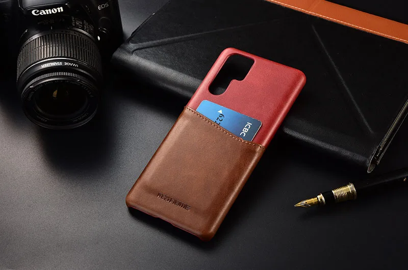 Чехол для huawei P30 KEZiHOME хит Цвета натуральная кожа Жесткий Чехол для huawei P30 Pro с карманом для карт