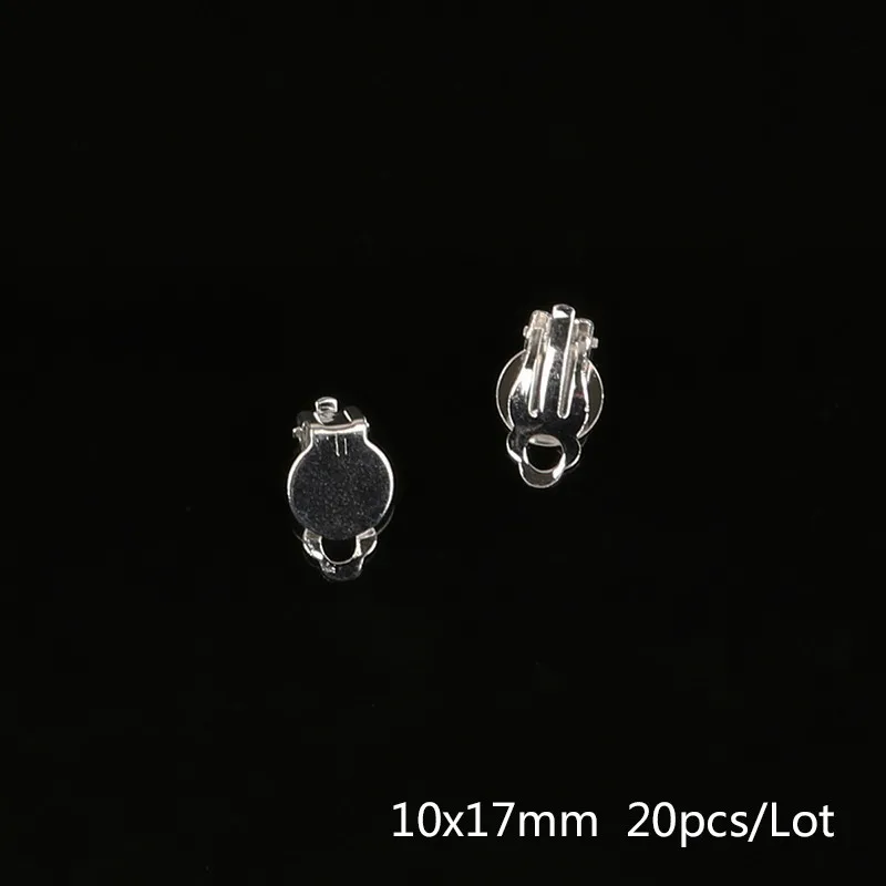 Rhodium Plated 4-20 шт./лот различные формы медная железная металлическая серьга в виде клипсы позолоченные серебряные серьги крючки для женщин - Окраска металла: Rhodium Plated