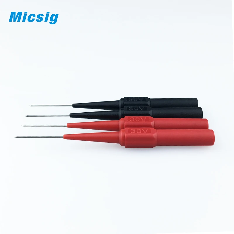 Micsig 5 pair Insulation Piercing Needle Non-destructive Test Probes Tool For Multimeter &amp Oscilloscopes Red/Black Wholesale |