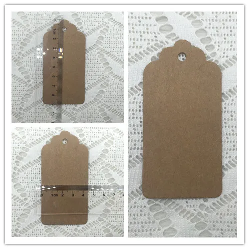 100 шт./лот аксессуары для вечеринок сделай сам карточка из крафт бумаги визитница