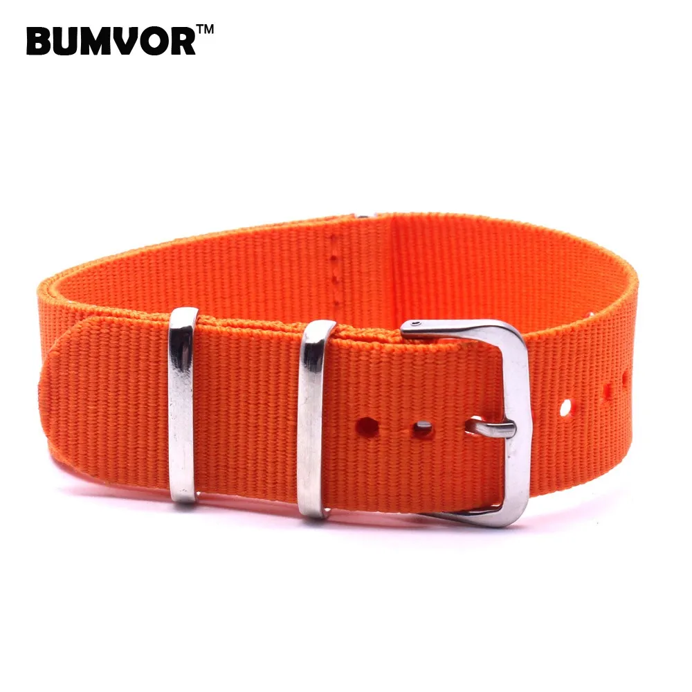 Новый 2014 Смотреть 18 мм Армия Оранжевый Военный нато ткани Тканые Нейлон ремешки