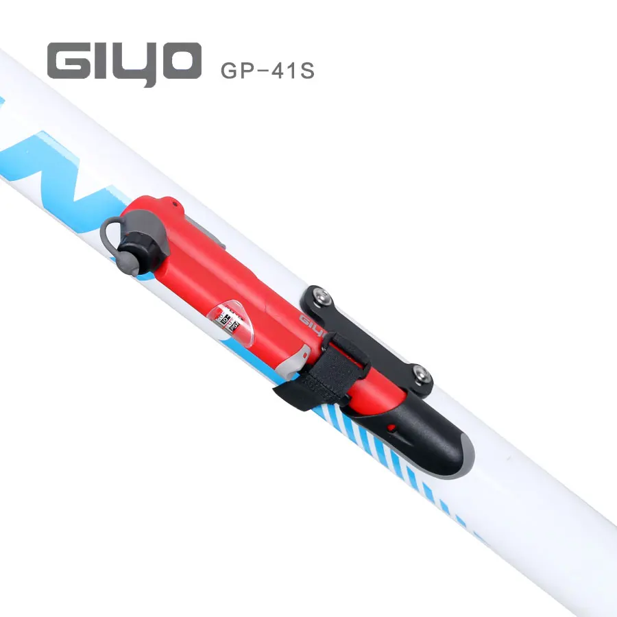 GIYO GP-41S 105g Mtb Road Bike Bicycle Pump Barometer Gauge 120 psi High Pressure Mini Ball Cycling Air Hand Pump Tire Inflator