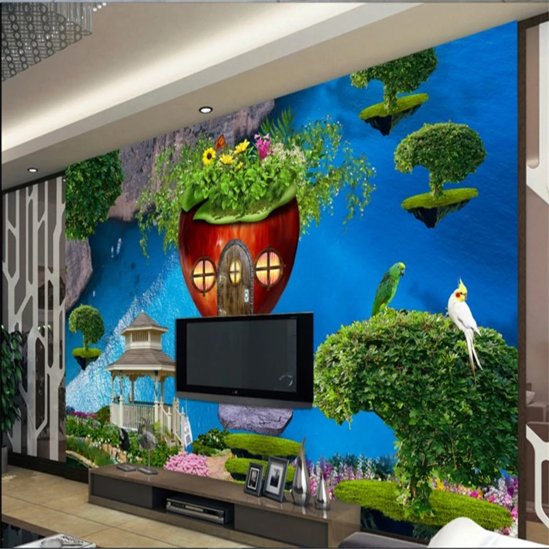 

Большой фон для детской комнаты, 3D Dream Apple