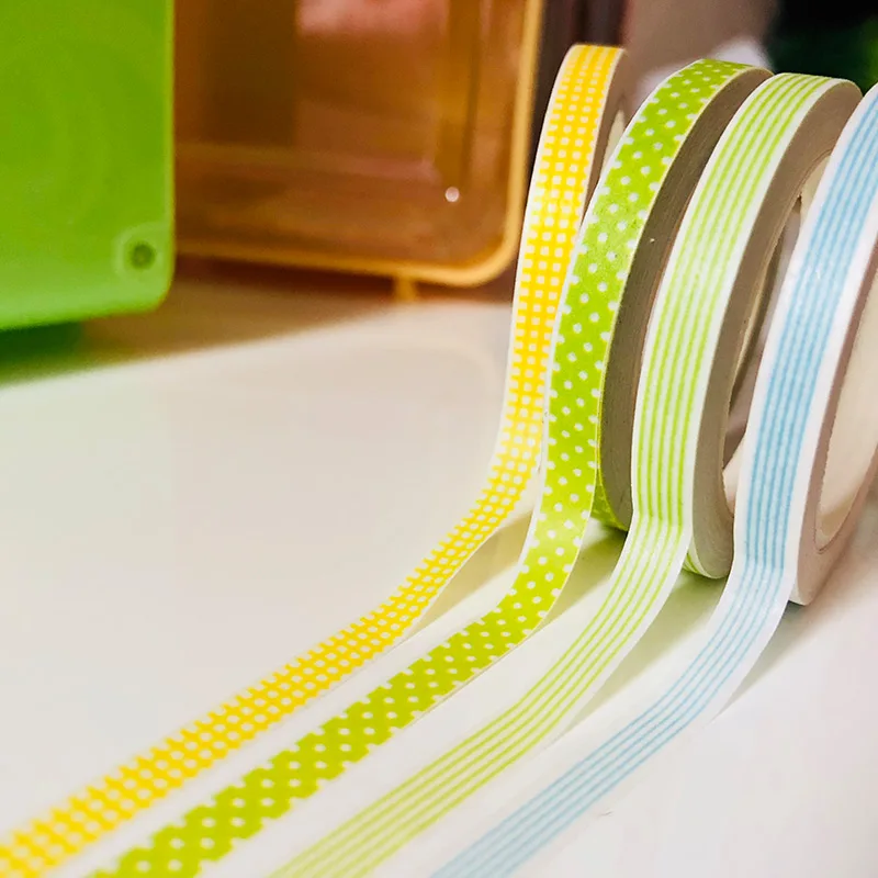 

17 Rolls / set Box Packed Colorful Slim Washi Tape , Slim Decorative Tape Set for DIY