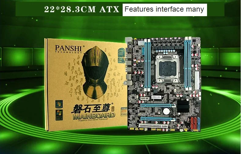X79 материнская плата 2011 поддержка иглы для обычных настольных DDR3 памяти Gigabit Ethernet