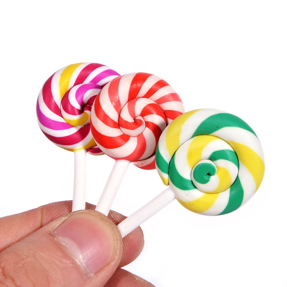 1 шт. Радужный леденец Fimo для слизи DIY конфеты полимерный наполнитель для поставки слаймов аксессуары игрушки Lizun талисманы моделирование глиняная игрушка