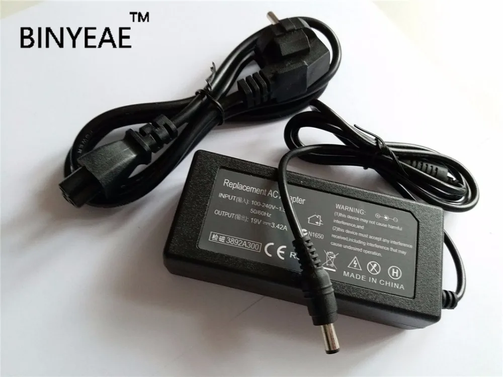 

19V 3.42A 65W Universal AC Adapter Battery Charger With Power Cable for Asus A54 A54C A54H A54HO A54HR A54HY