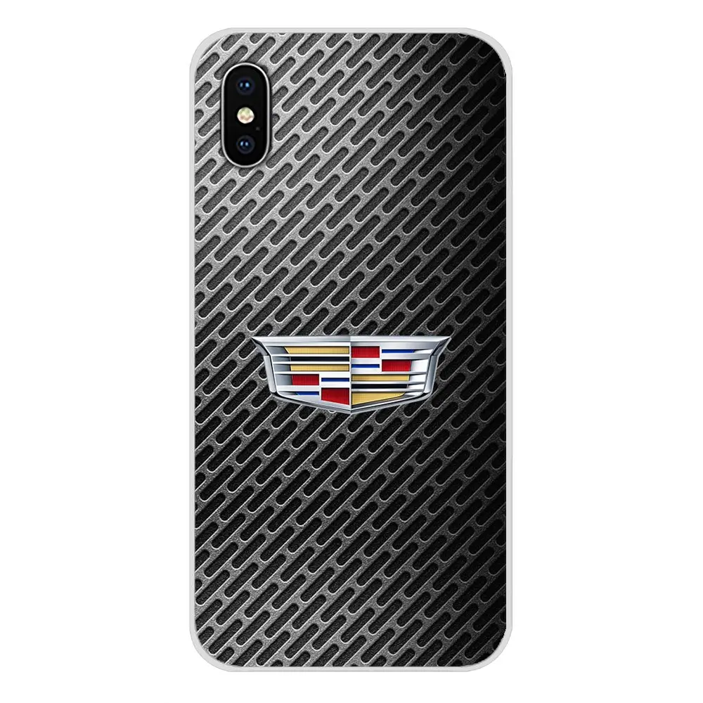 Cadillac логотип эмблема автомобиля шаблон для Apple iPhone X XR XS MAX 4 4S 5 5S 5C SE 6 6S 7 8 Plus ipod touch