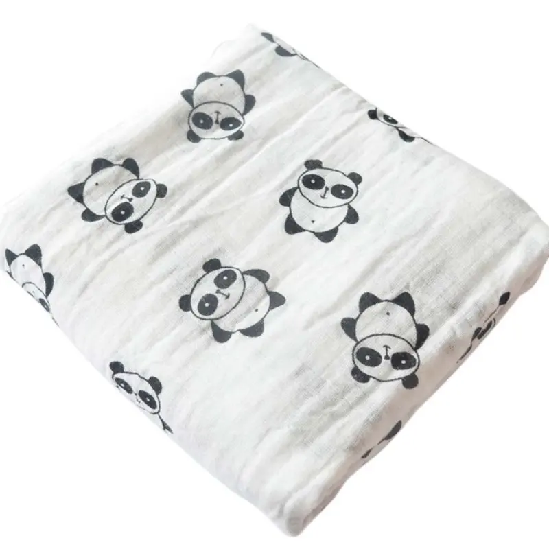 

Baby Toddler Cartoon Bedding Swaddling Blanket Warm Newborn Infant 100% Cotton Swaddle Towel 120x120cm TQ