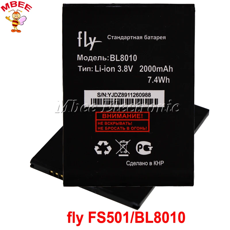 BL8010 fly FS501 крышкой Nimbus 3 Батарея 2000 мАч для аккумулятора высококачественный |