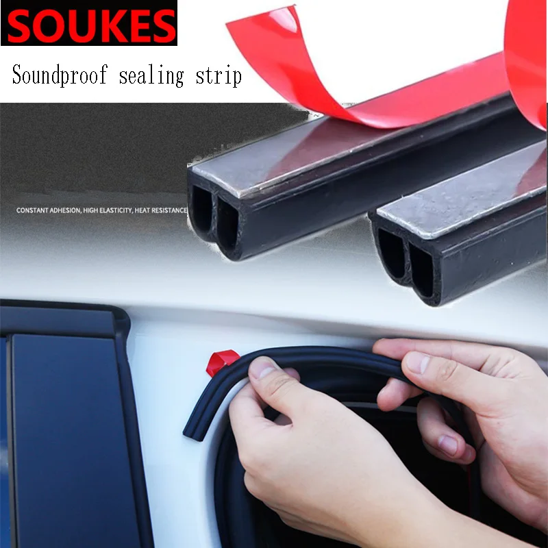 

200cm Rubber Car Door Edge Trim Sealing Strip Sticker For Peugeot 307 206 308 407 207 2008 3008 508 406 208 Mazda 3 6 2 CX-5 CX5
