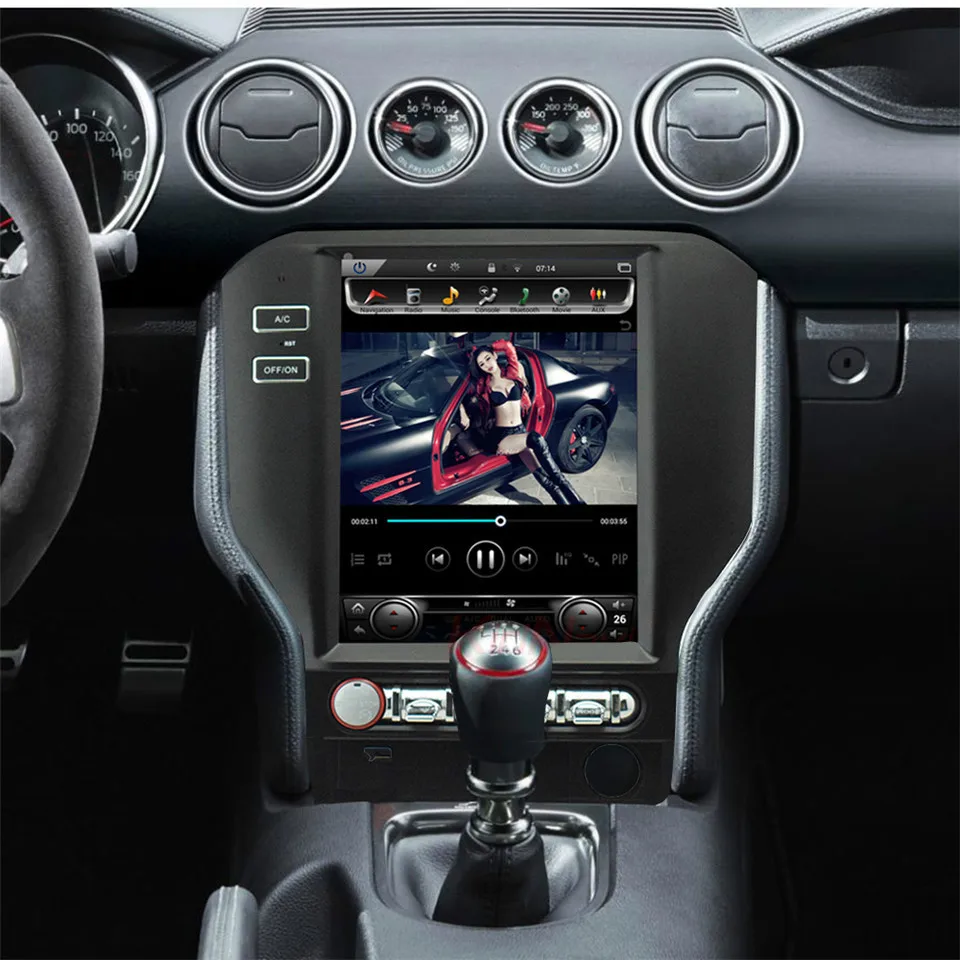 Wekeao Тесла Стиль 10 4 &quotcar audio gps навигационная система для Ford Mustang 2015 2016 Радио Android 6 0